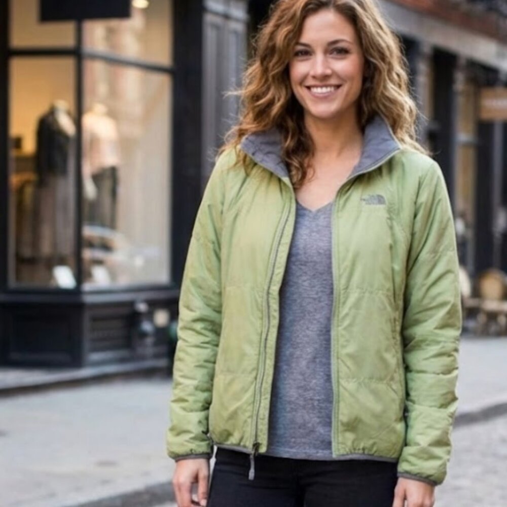 The North Face Women's M Green Gray